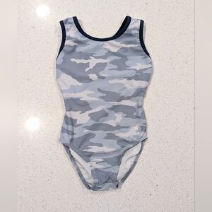 PATRIOTIC Destira Gymnastics Dance Leotard CXS Extra Small Soft GRAY CAMOUFLAGE